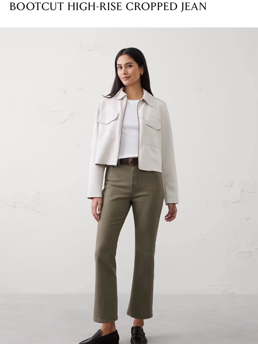 Banana Republic BOOTCUT HIGH-RISE CROPPED JEAN